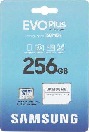 Карты памяти Samsung EVO Plus 2024 microSDXC 256GB (с адаптером) [MB-MC256SA, MB-MC256SA/AM, MB-MC256SA/EU]