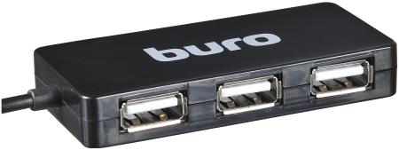 USB-хабы и док-станции Buro BU-HUB4-U2.0-Slim [389734]