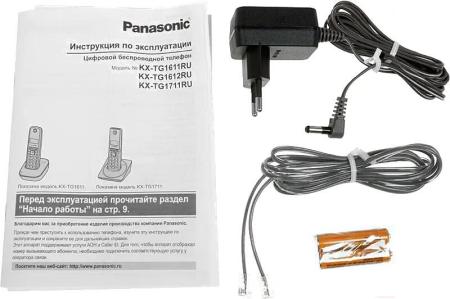 Радиотелефоны DECT Panasonic KX-TG1611RUW