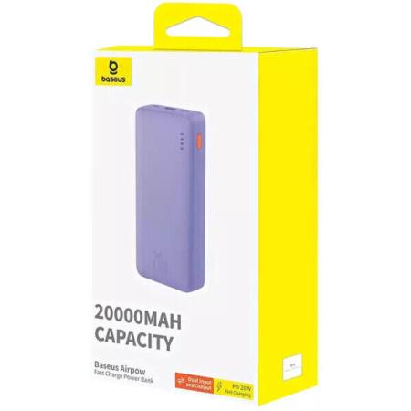 Портативные зарядные устройства Baseus Airpow 20000mAh (фиолетовый) [P10022804513-00]