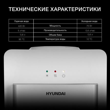 Кулеры для воды Hyundai H-WD1327E (белый) [H-WD1327E, 4630143159790]