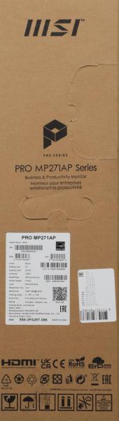 Мониторы MSI Pro MP271AP [9S6-3PA29T-086]