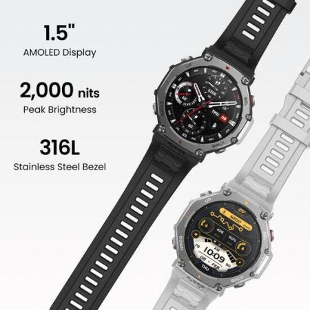Умные часы и браслеты Amazfit T-Rex 3 (серый туман)