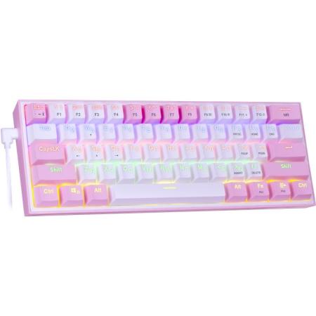 Клавиатуры Redragon Fizz (розовый/белый) [70672]
