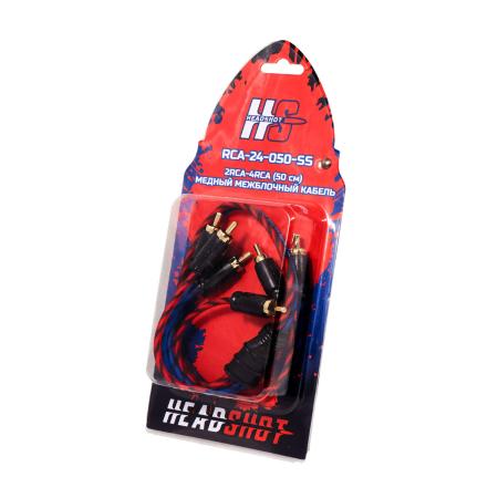 Кабели, адаптеры, разветвители KICX Headshot RCA-24-050-SS [RCA-24-050-SS]