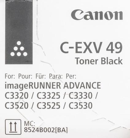 Картриджи для принтеров и МФУ Canon C-EXV49 Black [8524B002] [8524B002, 8524B002AA]