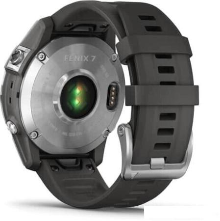 Умные часы и браслеты Garmin Fenix 8 43мм (серебристый, белый ремешок) [010-02903-00]