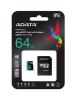 Карты памяти ADATA Premier Pro AUSDX64GUI3V30SA2-RA1 microSDXC 64GB (с адаптером) [AUSDX64GUI3V30SA2-RA1]