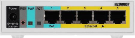 Коммутаторы Mikrotik RouterBoard 260GSP [CSS106-1G-4P-1S]