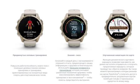 Умные часы и браслеты Garmin Fenix 8 Sapphire 43мм (золотистый, дымчато-серый ремешок) [010-02903-11]