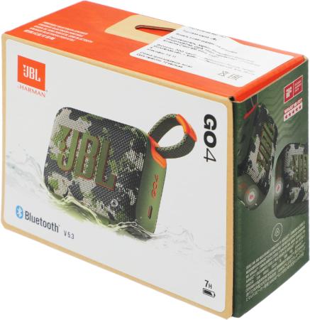 Беспроводные и портативные колонки JBL Go 4 (камуфляж) [JBLGO4SQUAD, 1200130009488]