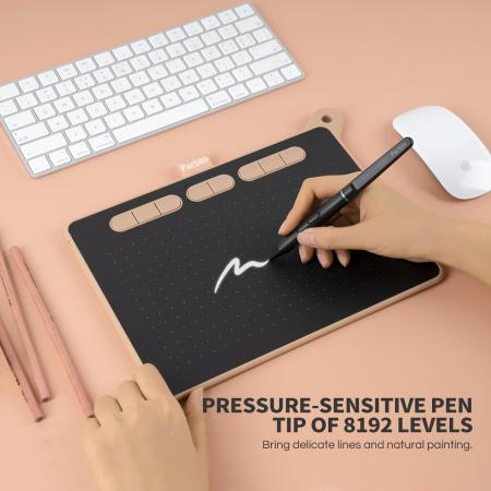 Графические планшеты Parblo Ninos M (розовый)