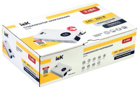 Стабилизаторы, сетевые фильтры, удлинители IEK Slim 2кВА [IVS22-1-002-09]
