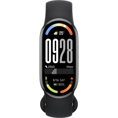 Умные часы и браслеты Xiaomi Smart Band 10 M2459B1 (черный, с черным силиконовым ремешком, международная версия) [BHR07PYGL]