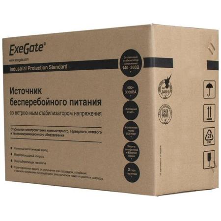 Источники бесперебойного питания ExeGate SpecialPro UNB-1200.LED.AVR.4SH.USB [EP285490RUS]