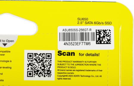 SSD ADATA Ultimate SU650 256GB ASU650SS-256GT-R [ASU650SS-256GT-R]
