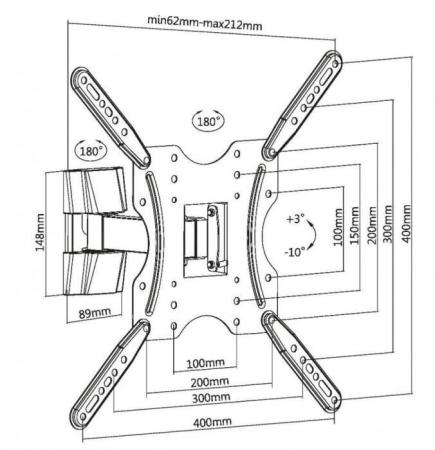 Кронштейны Metaldesign MD 3204 ExtraSlim [MD 3204]