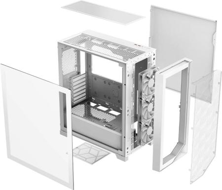 Корпуса PCCooler C3D510 ARGB (белый) [C3D510-WHP3-GL, 6940526106951]