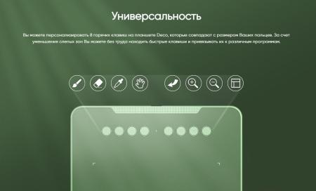 Графические планшеты XP-Pen Deco 01 V2 (зеленый)