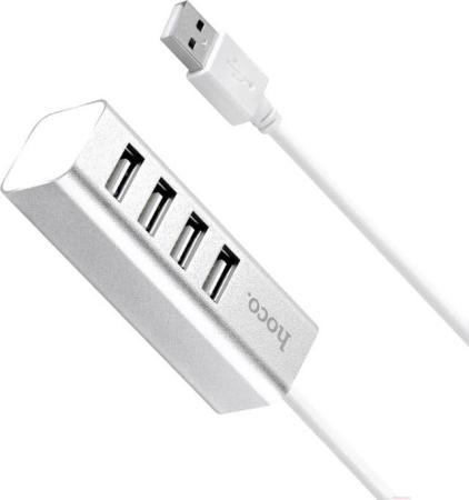 USB-хабы и док-станции Hoco HB1 (серебристый)