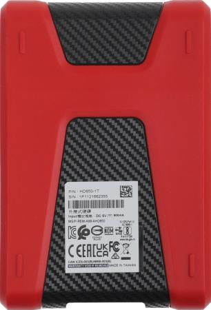 Внешние накопители ADATA DashDrive Durable HD650 AHD650-1TU31-CRD 1TB (красный) [AHD650-1TU31-CRD]