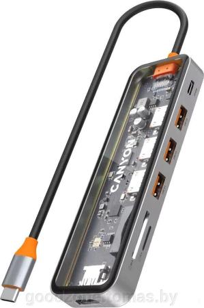 USB-хабы и док-станции Satechi Pro Hub Mini ST-UCPHMIM (серый космос) [ST-UCPHMIM]