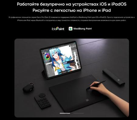 Графические планшеты XP-Pen Deco Pro MW (2-е поколение)