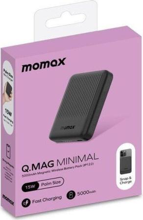 Портативные зарядные устройства Momax Q.MAG Minimal IP122 5000mAh (черный) [IP122D, 4894222073111]