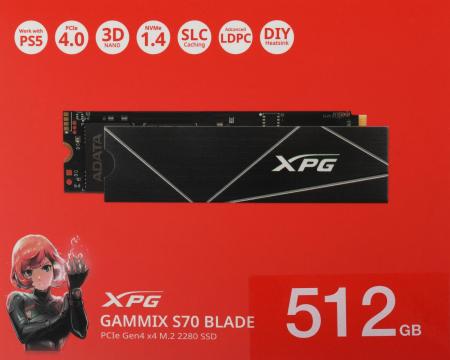 SSD ADATA XPG GAMMIX S70 Blade 512GB AGAMMIXS70B-512G-CS [AGAMMIXS70B-512G-CS]