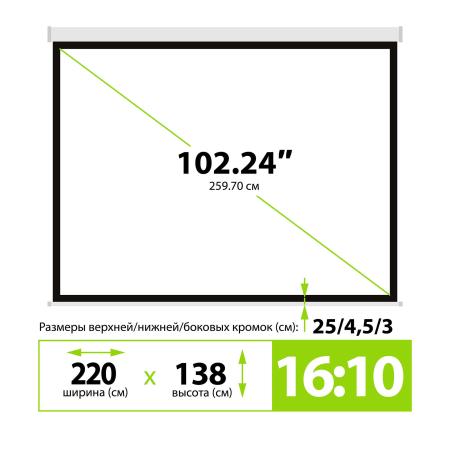 Проекционные экраны CACTUS SIlverMotoExpert 138x220 CS-PSSME-220X138-WT [CS-PSSME-220X138-WT]