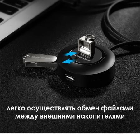 USB-хабы и док-станции Ugreen CR106 20277 (черный) [20277]