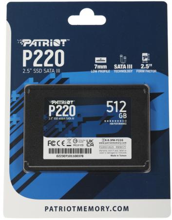 SSD Patriot P220 512GB P220S512G25 [P220S512G25]