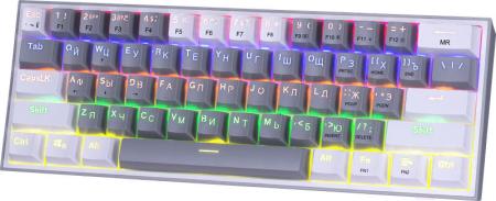 Клавиатуры Redragon Fizz (серый/белый) [70675]