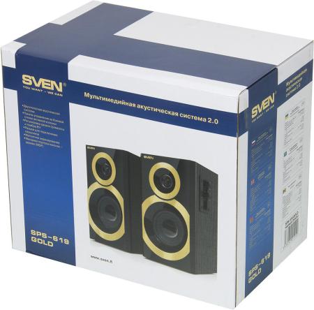 Мультимедиа акустика SVEN SPS-619 GOLD [SV-0120619GD]