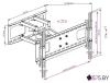 Кронштейны Kromax ATLANTIS-80 (черный)