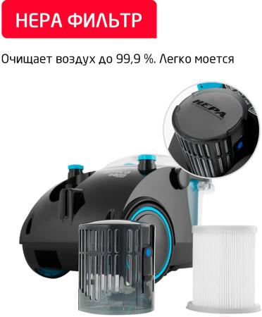 Пылесосы Arnica Bora 5000 (бирюзовый) [ET11131] [ET11131]