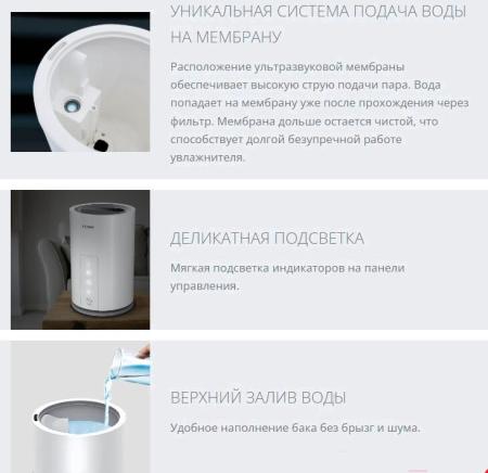 Увлажнители воздуха Funai Taiko USH-TKE7251WC [USH-TKE7251WC]