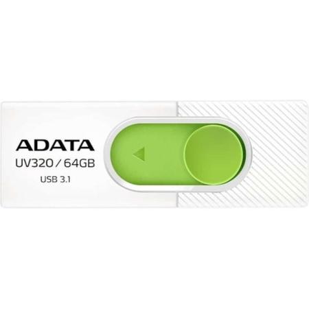 USB Flash ADATA UV320 64GB (белый/зеленый) [AUV320-64G-RWHGN]