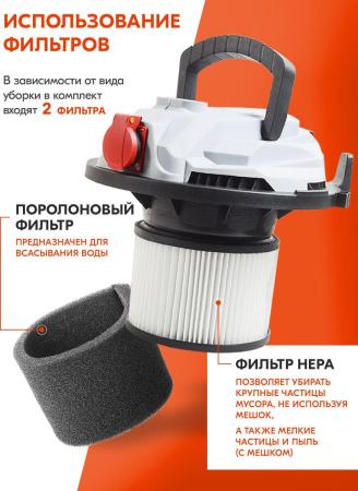 Пылесосы Ресанта ПС-1500/20 [ПС-1500/20, 75/19/1]