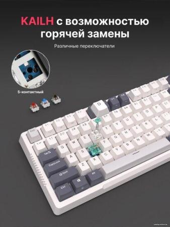 Клавиатуры Royal Kludge RK-H81 RGB White Night (RK Cyan) [6935280824104]