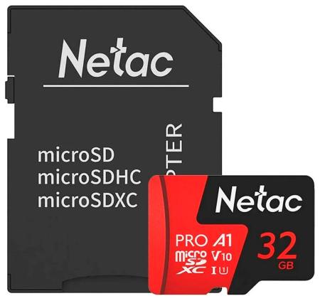 Карты памяти Netac P500 Extreme Pro 32GB NT02P500PRO-032G-R (с адаптером) [NT02P500PRO-032G-R]