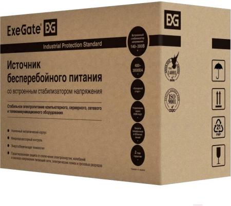 Источники бесперебойного питания ExeGate BNB-600.LED.AVR.EURO EP244543RUS [EP244543RUS]