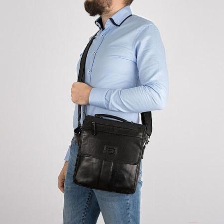 Женские и мужские сумки Poshete 252-6203-BLK (черный) [252-6203-BLK]