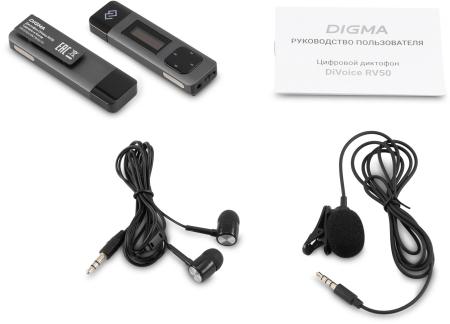 Диктофоны Digma DiVoice RV50 [RV50B, 4630143152180]