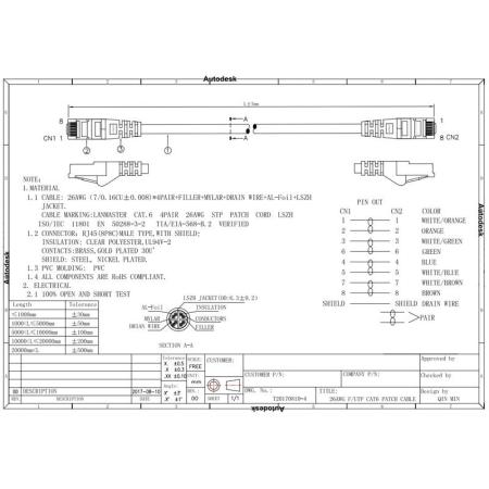Кабели, адаптеры, разветвители Lanmaster LAN-PC45/S6-2.0-RD