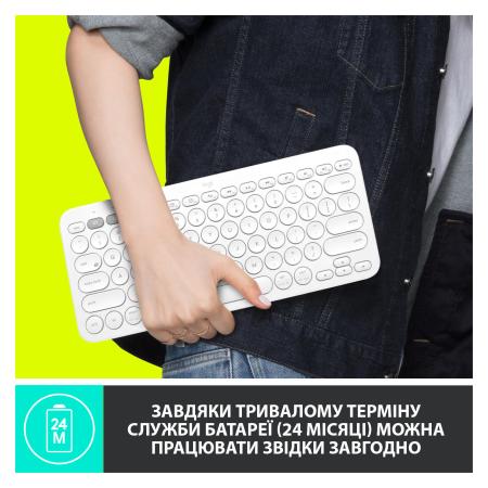 Клавиатуры Logitech Multi-Device K380 Bluetooth 920-009589 (белый) [920-009589]
