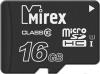 Карты памяти Mirex 13612-MCSUHS16 microSDHC 16GB [13612-MCSUHS16]