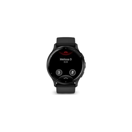 Умные часы и браслеты Garmin Venu 3 (черный, с силиконовым ремешком) [010-02784-01]