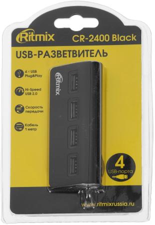 USB-хабы и док-станции Ritmix CR-2400 [CR-2400 Black]