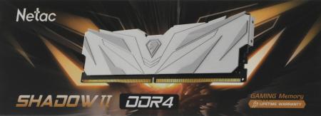 Оперативная память Netac Shadow II White 8ГБ DDR4 3600МГц NTSWD4P36SP-08W [NTSWD4P36SP-08W]